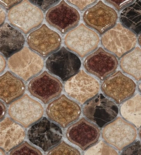 Elysium Residential Mosaic Tile (*ARM 15) / Collection: Van Gogh / Color: Princess - SKU: M245 / Size: "11 x 11" - (Only size available!) / Click on picture above to see enhanced view! 