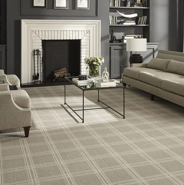 Milliken Callaway Designs Residential Carpet / Collection: Overcheck Plaid / Color: Natural / (Also available in 7 other colors!) / Please see display inside showroom for additional colors!