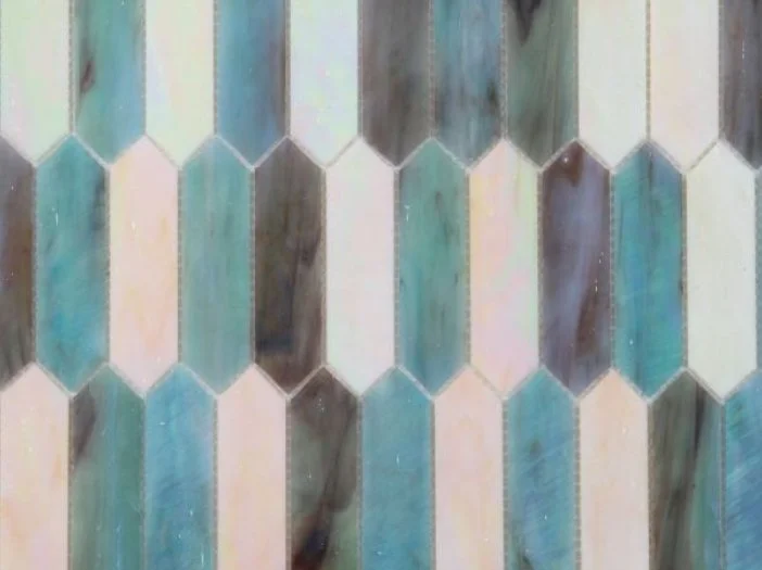 Elysium Residential Mosaic Tile (Can also be used in pools!) (*ARM 27) / Collection: Newport / Color: Arrow Sky - SKU: MO1116 / Size: "10.25 x 12.50" - (Only size available!) / Click on picture above to see enhanced view!