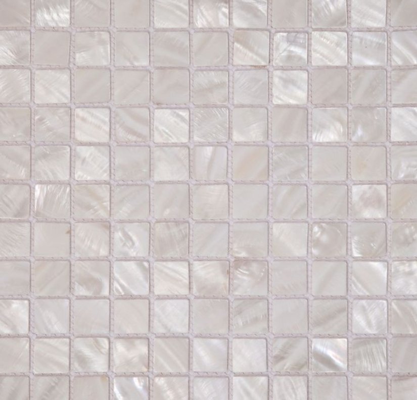 Elysium Residential Mosaic Tile (*ARM 43) / Collection: Pearl / Color: White Square - SKU: MO1048 / Size: "11.75 x 11.75" - (Only size available!) / Click on picture above to see enhanced view!