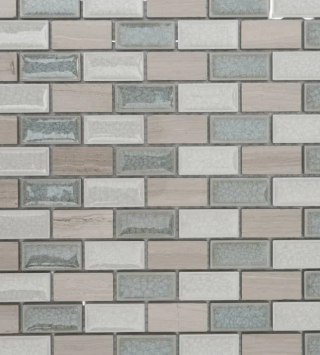 Elysium Residential Mosaic Tile (*ARM 13) / Collection: Swiss / Color: Blue Brick - SKU: M711 / Size: "11.75 x 11.75" - (Only size available!) / Click on picture above to see enhanced view! 