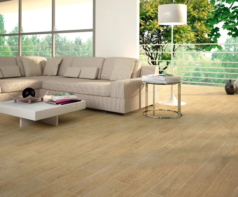 Viking Dist. Florida Tile Residential Porcelain Floor Tile / Collection: Berkshire / Color: Oak -SKU: FTI255258X36 / Size: 6" x 24" - (Available in more sizes!) / Click on picture above to see enhanced view! 