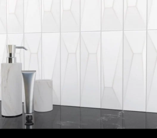 Viking Dist. Anthology Residential Mosaic Wall Tiles / Collection: Fifth Avenue / Color: Manhattan Cloud - SKU: ANTHFIMC / Size: "4 X 12" - (Only size available!) / No link available to see enhanced view!