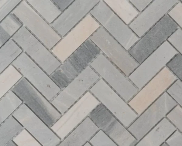 Elysium Residential Mosaic Tile (*ARM 7) / Collection: Herringbone / Color: Italian Blue - SKU: M993 / Size: 11" x 12.50" - (Only size available!) / Click on picture above to see enhanced view! 
