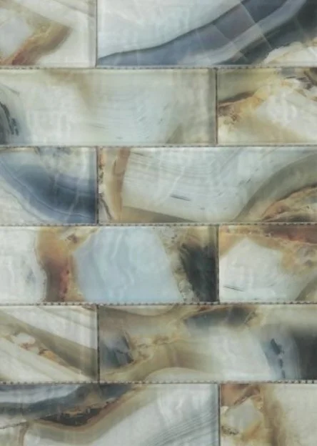Elysium Residential Mosaic Tile (*ARM 29) / Collection: Art / Color: Onyx Mauna - SKU: M3772 / Size: "11.75 x 11.75" - (Only size available!) / Click on picture above to see enhanced view!