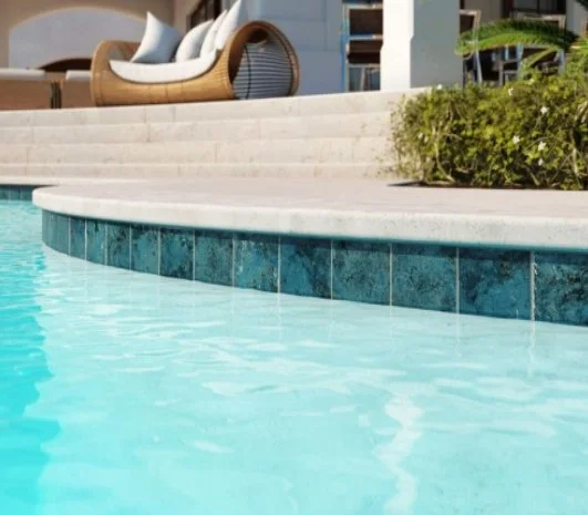 Viking Dist. Anthology Residential Mosaic Wall Tiles / (Can also be used in pools!) / Collection: Splash / Color: Turquoise Sea - SKU: ANTHSPTS / Size: "11.75 x 10.75" - (Only size available!) / No link available to see enhanced view!