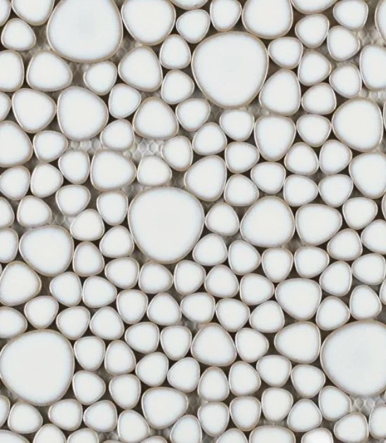 Elysium Residential Mosaic Tile (Can also be used in pools!) (*ARM 38) / Collection: Growing / Color: Fancy White - SKU: M439 / Size: "11.50 x 11.50" - (Only size available!) / Click on picture above to see enhanced view!
