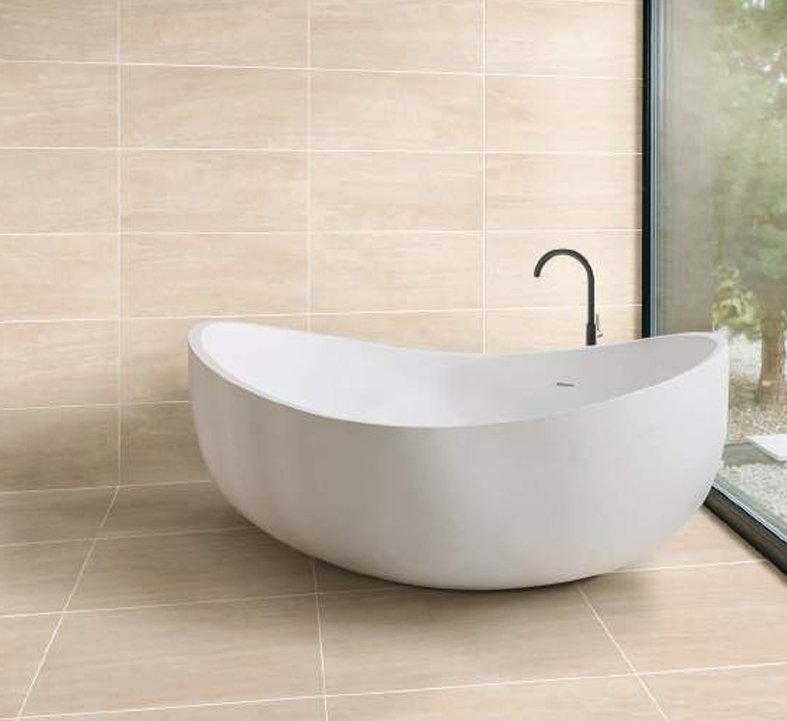 Bolick Dist. Del Conca Residential Porcelain Tile / Collection: Neopolis / Color: Beige -SKU: NE01 / Size: 12" x 24" - (Available in more sizes!) / No link available to see enhanced view! 