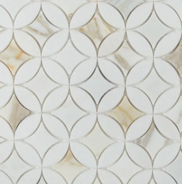 Elysium Residential Mosaic Tile (*ARM 9) / Collection: Embrace / Color: Calacatta Gold - SKU: M4050 / Size: 11.75" x 11.75" - (Only size available!) / Click on picture above to see enhanced view!