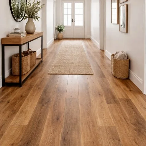 Mountain Scapes Flooring Residential Luxury Vinyl Plank / Collection: Cascade Falls / Color: Hazel Wood / (Also available in 3 other colors!) / Click on picture above to see additional colors! 