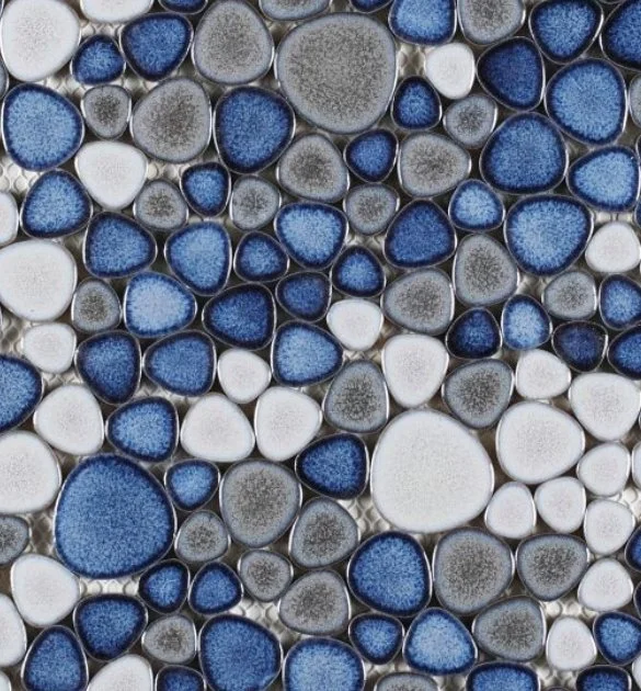 Elysium Residential Mosaic Tile (Can also be used in pools!) (*ARM 39) / Collection: Growing / Color: Sky - SKU: M838 / Size: "11.50 x 11.50" - (Only size available!) / Click on picture above to see enhanced view!