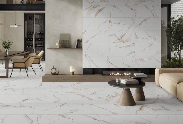 Esmer Residential Porcelain Floor Tile / Collection: Persona / Color: Breeze Matte / SKU: F17PERSBR1530M / Size: 15" x 30" - (Available in more sizes!) / Click on picture above to see enhanced view! 