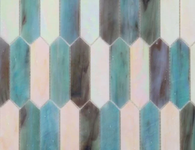 Elysium Residential Mosaic Tile (Can also be used in pools!) (*ARM 27) / Collection: Newport / Color: Arrow Sky - SKU: MO1116 / Size: "10.25 x 12.50" - (Only size available!) / Click on picture above to see enhanced view!