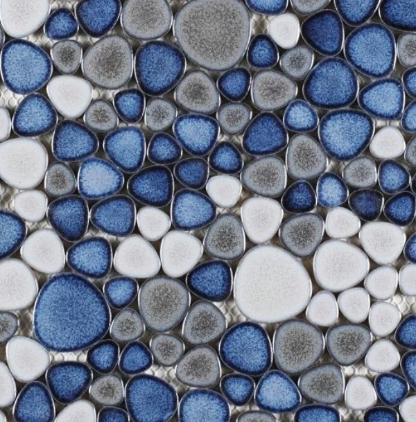 Elysium Residential Mosaic Tile (Can also be used in pools!) (*ARM 39) / Collection: Growing / Color: Sky - SKU: M838 / Size: "11.50 x 11.50" - (Only size available!) / Click on picture above to see enhanced view!