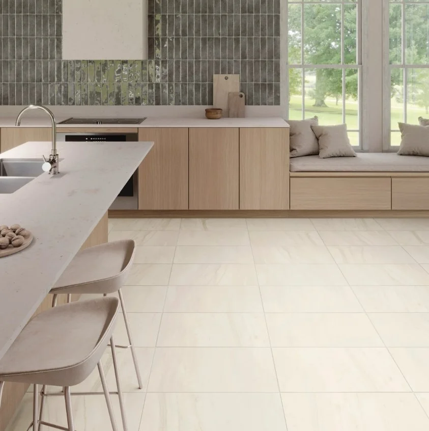 Bolick Dist. Armada Residential Porcelain Tile / Collection: Quartzite / Color: Mont Blanc Natural -SKU: AM-900132E / Size: 12" x 24" - (Available in more sizes!) / No link available to see enhanced view! 