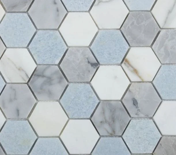 Elysium Residential Mosaic Tile (*ARM 14) / Collection: Hexagon / Color: Livid 2x2 - SKU: M4101 / Size: "11.75 x 12" - (Only size available!) / Click on picture above to see enhanced view! 