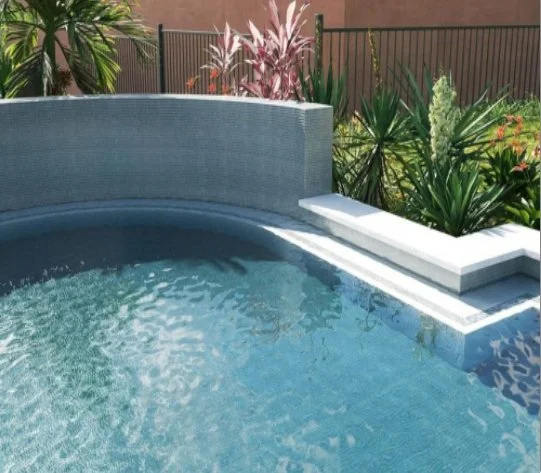 Viking Dist. Anthology Residential Mosaic Wall Tiles / (Can also be used in pools!) / Collection: Oceanique / Color: High Tide Grey - SKU: ANTHOHTG12 / Size: "11.81 x 11.81" - (Only size available!) / No link available to see enhanced view!