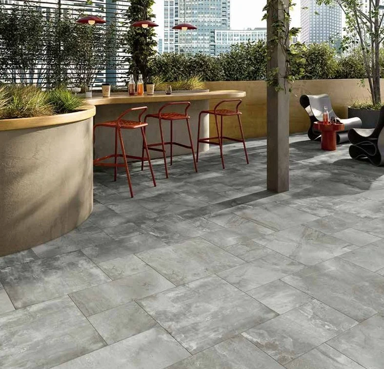 Bolick Dist. Del Conca Residential Outdoor Tile / Collection: Gotham / Color: Gray-SKU: HGO205 / Size: 24" x 24" - (Available in more sizes!) / No link available to see enhanced view! 