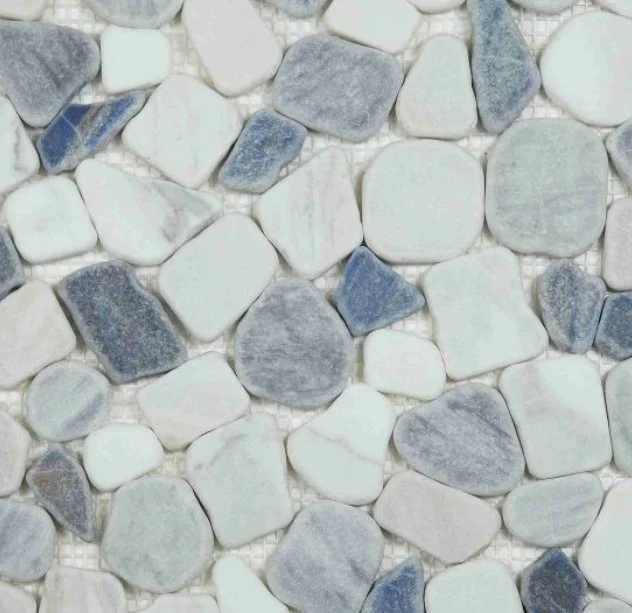 Elysium Residential Mosaic Tile (*ARM 19) / Collection: River / Color: Stone Royal Sapphire - SKU: M4370 / Size: "12 x 12" - (Only size available!) / Click on picture above to see enhanced view! 