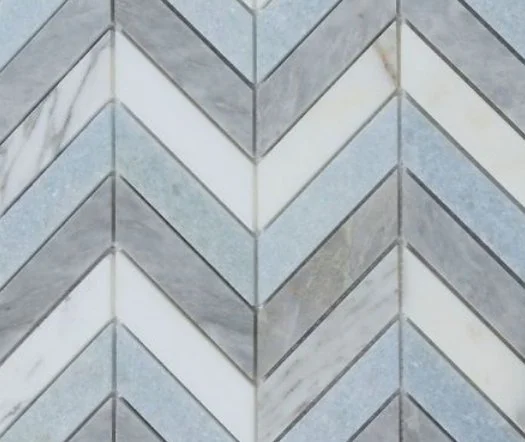 Elysium Residential Mosaic Tile (*ARM 20) / Collection: Chevron / Color: Livid - SKU: M4123 / Size: "10.75 x 12.25" - (Only size available!) / Click on picture above to see enhanced view!