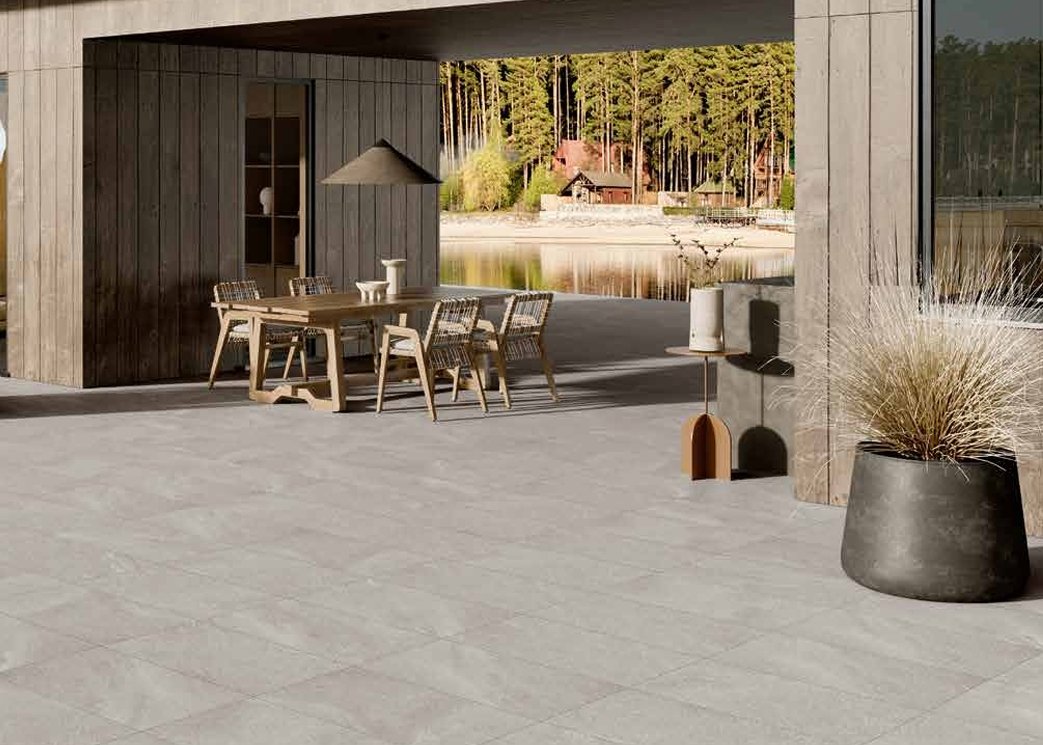 Bolick Dist. Del Conca Residential Outdoor Tile / Collection: New England / Color: Cold Gray-SKU: HEN205 / Size: 16" x 32" - (Available in more sizes!) / No link available to see enhanced view! 