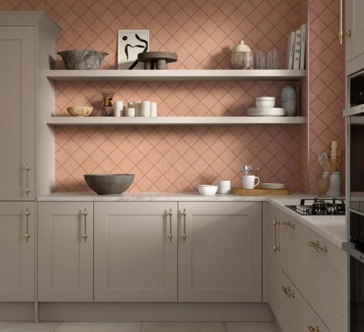 Esmer Residential Glazed Ceramic Wall Tile / Collection: Hues / Color: Brick / SKU:  W21HUESBR0404 / Size: 4" x 4" - (Available in more sizes!) / Click on picture above to see enhanced view!