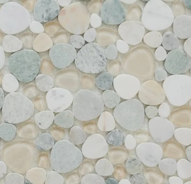 Elysium Residential Mosaic Tile (*ARM 21) / Collection: Peach / Color: Spring - SKU: M4819 / Size: "12 x 12" - (Only size available!) / Click on picture above to see enhanced view!