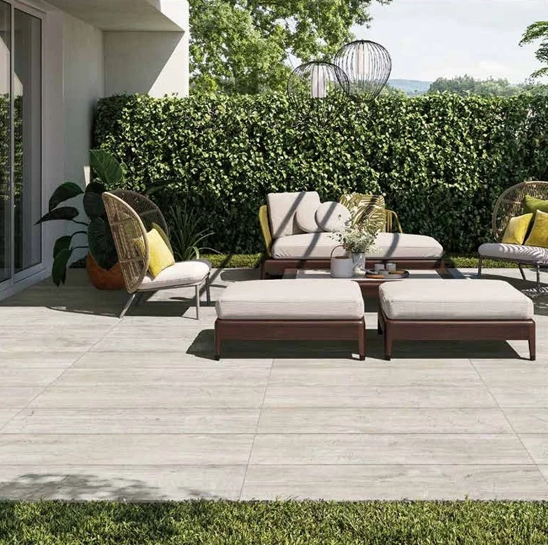 Bolick Dist. Del Conca Residential Outdoor Tile / Collection: Arbor / Color: Bianco -SKU: HAO210 / Size: 16" x 32" - (Available in more sizes!) / No link available to see enhanced view! 