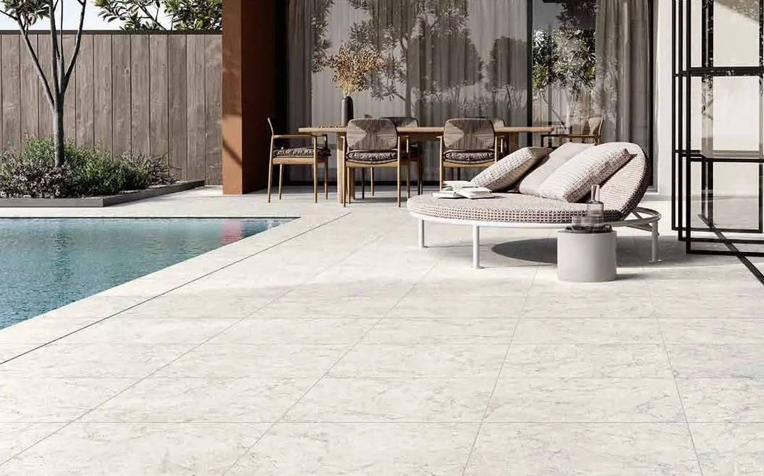 Bolick Dist. Del Conca Residential Outdoor Tile / Collection: Nature / Color: Carrara -SKU: HNA220 / Size: 24" x 24" - (Available in more sizes!) / No link available to see enhanced view! 