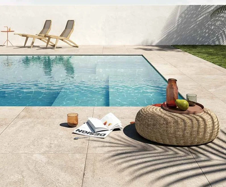 Bolick Dist. Del Conca Residential Outdoor Tile / Collection: Chamonix / Color: Beige -SKU: HCX201 / Size: 24" x 24" - (Available in more sizes!)  / No link available to see enhanced view! 