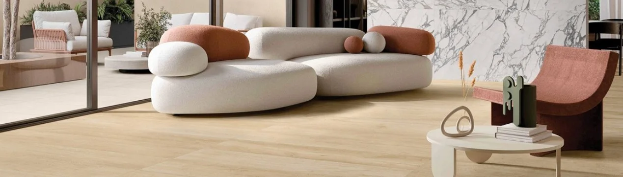 Viking Dist. Florida Tile Residential Porcelain Wall & Floor Tile / Collection: Bellanova / Color: Crema - SKU: FTIBNV208x48 / Size: 8" x 48" - (Available in more sizes!) / Click on picture above to see enhanced view! 