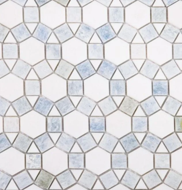 Elysium Residential Mosaic Tile (*ARM 9) / Collection: Aether / Color: Crystal Ocean - SKU: MO1043 / Size: 11.50" x 12" - (Only size available!) / Click on picture above to see enhanced view!