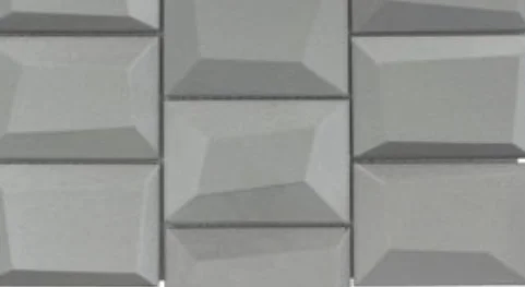 Viking Dist. Anthology Residential Mosaic Wall Tiles / Collection: Monet Magic / Color: Foggy Blocks - SKU: ANTHMMFBL / Size: "9 x 12" - (Also available in brick & hexagon shapes!) / No link available to see enhanced view!