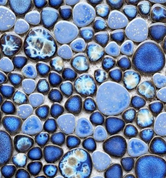 Elysium Residential Mosaic Tile (Can also be used in pools!) (*ARM 40) / Collection: Growing / Color: Azure - SKU: M4149 / Size: "11.50 x 11.50" - (Only size available!) / Click on picture above to see enhanced view!