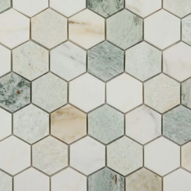 Elysium Residential Mosaic Tile (*ARM 6) / Collection: Hexagon / Color: Spring 2x2 - SKU: M3923 / Size: 11.75" x 12" - (Only size available!) / Click on picture above to see enhanced view! 