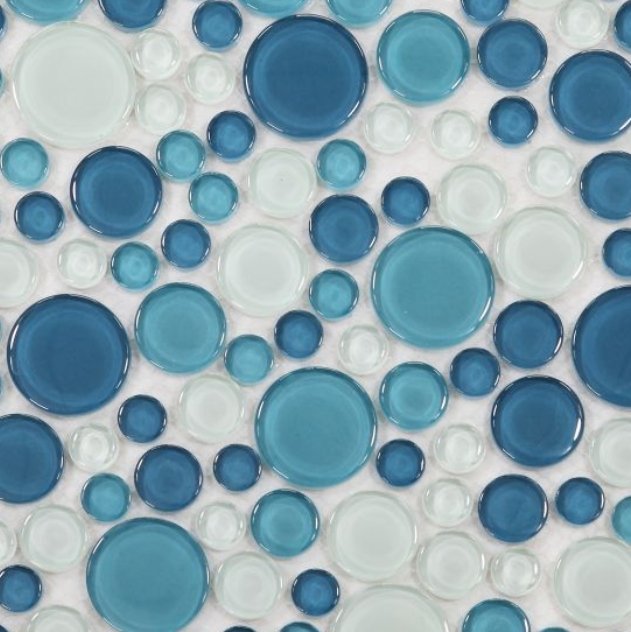 Elysium Residential Mosaic Tile (Can also be used in pools!) (*ARM 30) / Collection: Lady / Color: Mint - SKU: MO1071 / Size: "10.75 x 10.75" - (Only size available!) / Click on picture above to see enhanced view!
