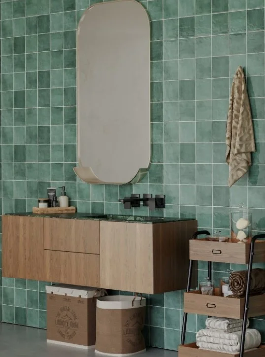 Esmer Residential Glazed Ceramic Wall Tile / Collection: Antigo / Color: Mist / SKU: F14ANTIMI0505P / Size: 5" x 5" - (Available in more sizes!) / Click on picture above to see enhanced view! 
