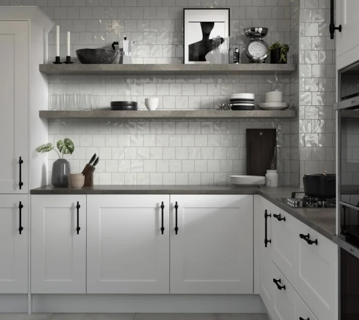 Esmer Residential Glazed Ceramic Wall Tile / Collection: Craft II / Color: Gray / SKU:  F46CRAFGR0404P / Size: 4" x 4" - (Available in more sizes!) / Click on picture above to see enhanced view! 