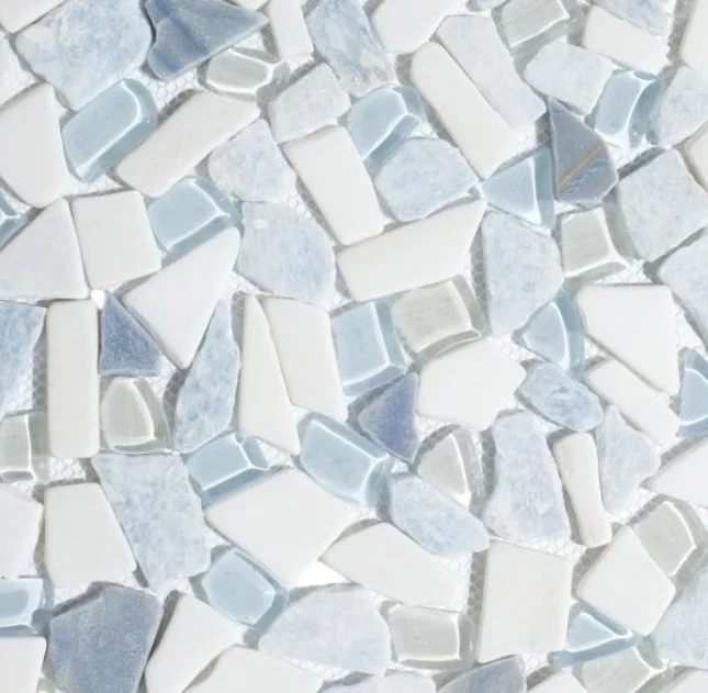 Elysium Residential Mosaic Tile (*ARM 26) / Collection: Pebble / Color: Royal Sapphire - SKU: M4421 / Size: "12 x 12" - (Only size available!) / Click on picture above to see enhanced view! 