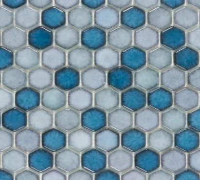 Viking Dist. Anthology Residential Mosaic Wall Tiles / Collection: Watercolors / Color: Bay View - SKU: ANTHWCBV / Size: "12 X 12" - (Only size available!) / No link available to see enhanced view!