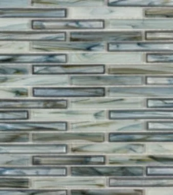 Viking Dist. Anthology Residential Mosaic Wall Tiles / Collection: Glassique Collection / Color: Beam Lagoon - SKU: ANTHGLBL / Size: "12 x 12" - (Only size available!) / No link available to see enhanced view!