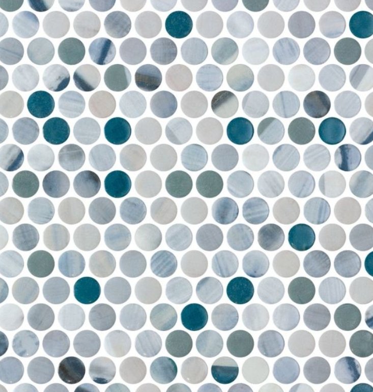 Elysium Residential Mosaic Tile (Can also be used in pools!) (*ARM 48) / Collection: Vanguard / Color: Penny Bluish Grey - SKU: M4166 / Size: "11.25 x 11.25" - (Only size available!) / Click on picture above to see enhanced view!