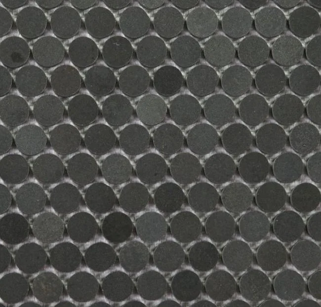 Elysium Residential Mosaic Tile (*ARM 28) / Collection: Penny / Color: Marble Basalt - SKU: M3985 / Size: "11 x 11.75" - (Only size available!) / Click on picture above to see enhanced view!