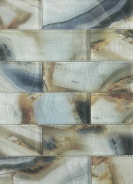 Elysium Residential Mosaic Tile (*ARM 29) / Collection: Art / Color: Onyx Mauna - SKU: M3772 / Size: "11.75 x 11.75" - (Only size available!) / Click on picture above to see enhanced view!