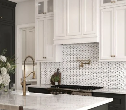 Viking Dist. Anthology Residential Mosaic Wall Tiles / Collection: Panache / Color: Daisy Layne - SKU: ANTHPADAL / Size: "12.2 x 12.56" - (Only size available!) / No link available to see enhanced view!