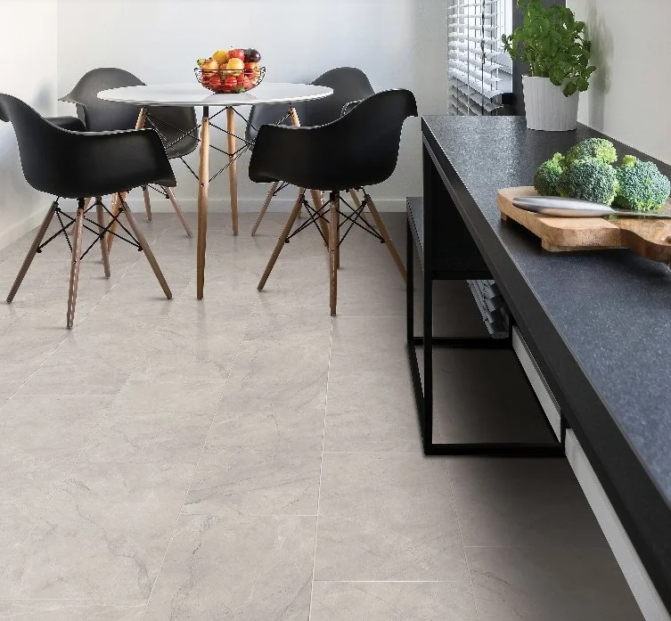 Mohawk Versa Tech Plus Luxury Sheet Vinyl (Linoleum) / Collection: Gateway / Color: Emmalyn Grey 599A / (Available in 12' Foot Rolls) / (Available in 17 other colors!) / Click on picture above to see additional colors! 