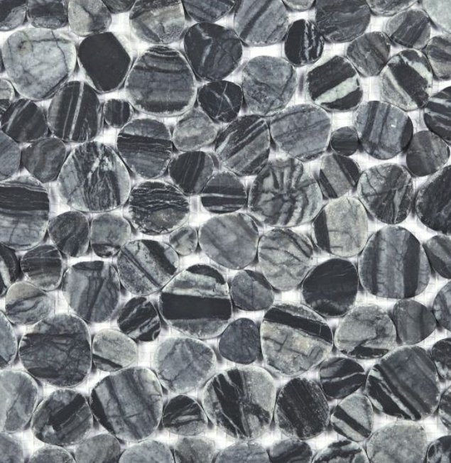 Elysium Residential Mosaic Tile (*ARM 6) / Collection: Aphrodite / Color: Dark Grain - SKU: M4788 / Size: 12" x 12" - (Only size available!) / Click on picture above to see enhanced view! 