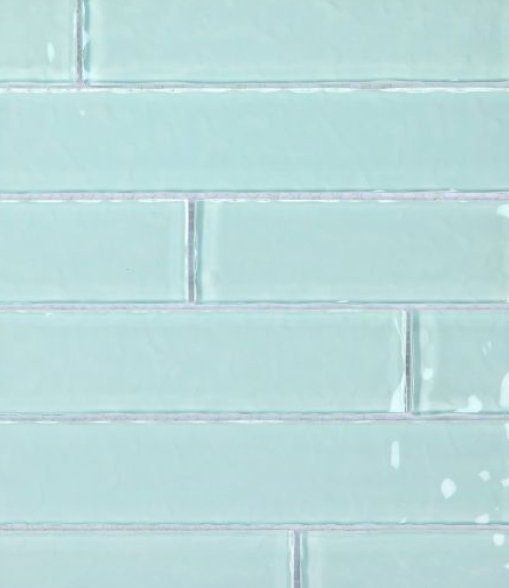 Elysium Residential Mosaic Tile (Can also be used in pools!) (*ARM 32) / Collection: Ripple / Color: Turquoise - SKU: M4264 / Size: "11.75 x 11.75" - (Only size available!) / Click on picture above to see enhanced view!