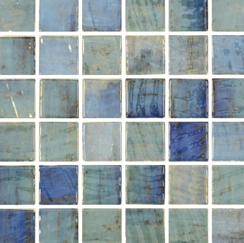 Elysium Residential Mosaic Tile (Can also be used in pools!) (*ARM 47) / Collection: Vanguard / Color: Penta Forest Blue - SKU: M804 / Size: "12.25 x 12.25" - (Only size available!) / Click on picture above to see enhanced view!