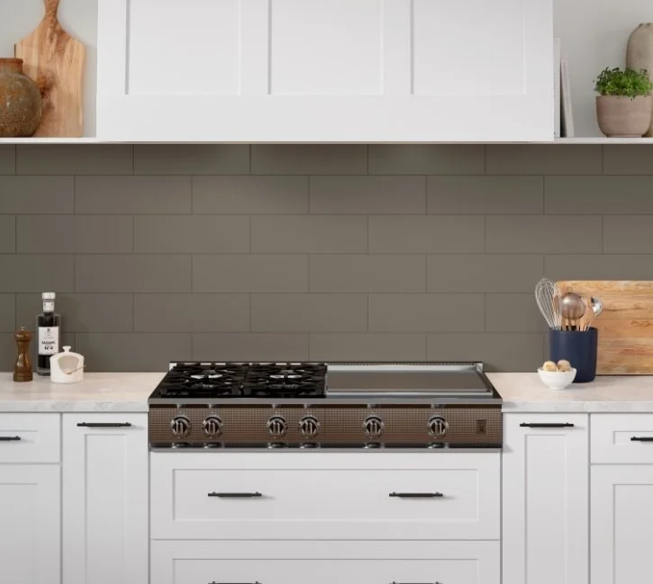 Esmer Residential Glazed Ceramic Wall Tile / Collection: Catch / Color: Taupe / SKU: F14CATCTA0306SBP / Size: 6" x 18" - (Available in more sizes!) / Click on picture above to see enhanced view! 